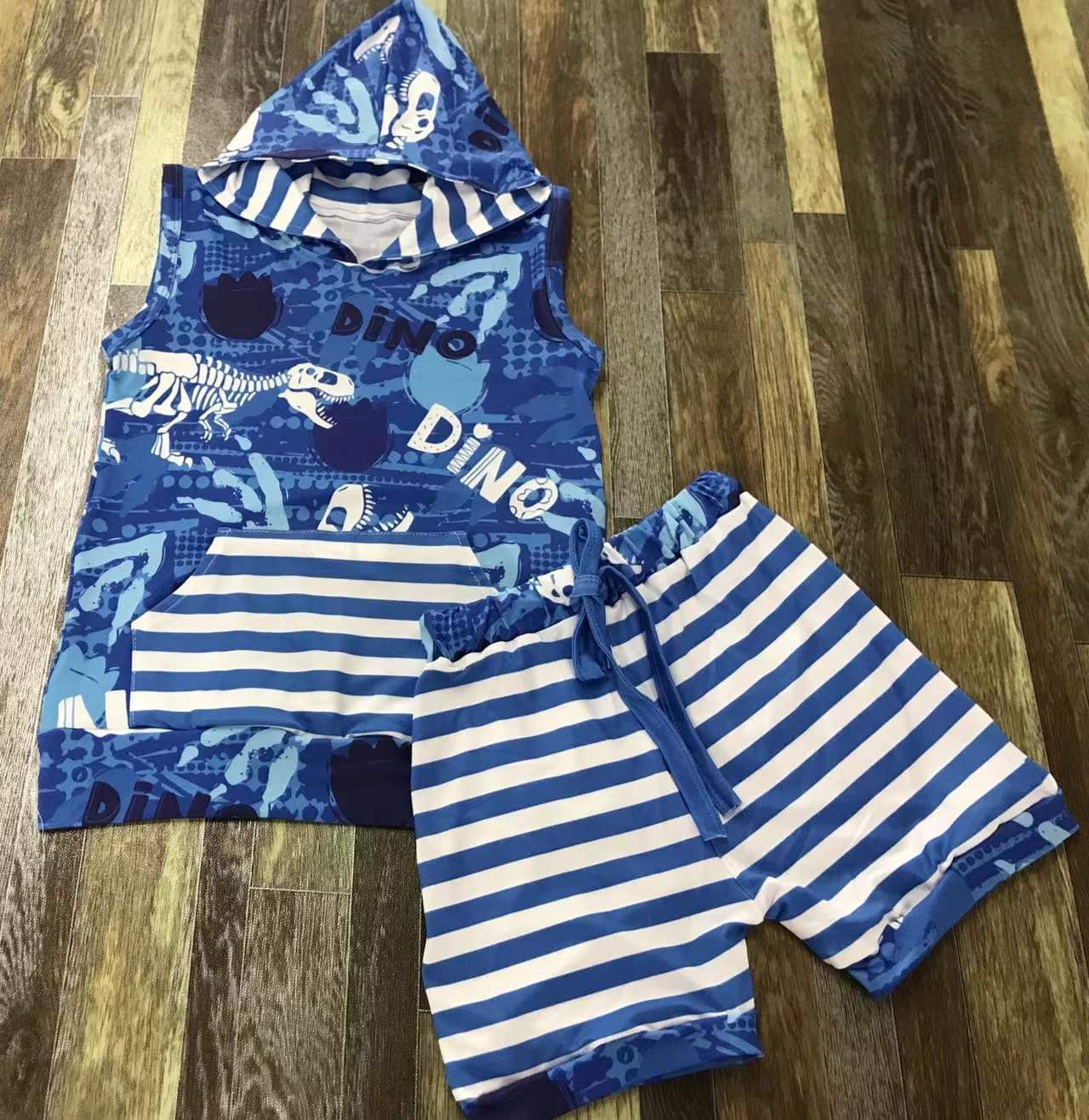 Hooded Dino Short sets